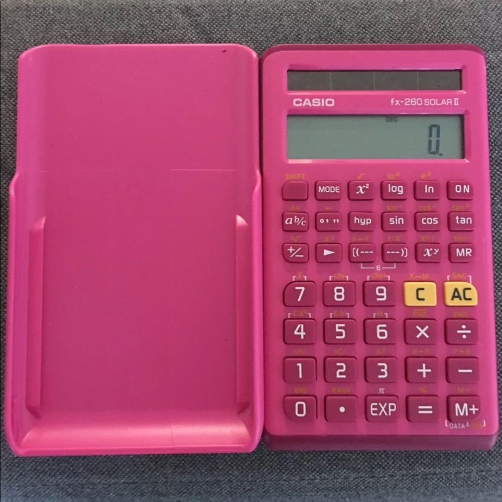 Pink Casio Calculator